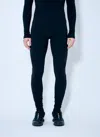 Mm6 Maison Margiela Textured Leggings In Black