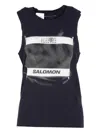 Mm6 Maison Margiela Crew Neck Graphic Print Sleeveless Top