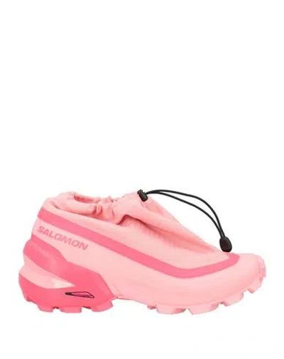 Mm6 Maison Margiela X Salomon Woman Sneakers Pink Size 6.5 Textile Fibers