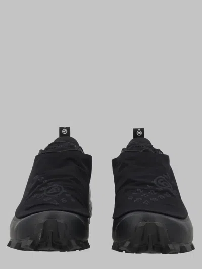 Mm6 Maison Margiela Sock-style Technical Stretch Sneakers In Black