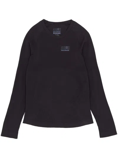 Mm6 Maison Margiela X Salomon Baselayer Top In Black