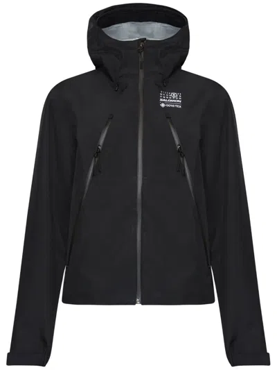 Mm6 Maison Margiela X Salomon Gore-tex Hooded Windbreaker In Black