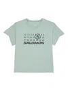 Mm6 Maison Margiela X Salomon X Salomon Logo T-shirt In Green