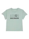 Mm6 Maison Margiela X Salomon X Salomon Logo T-shirt In Green