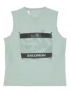 Mm6 Maison Margiela X Salomon X Salomon Logo Tank Top In Green