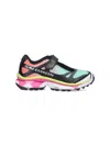 Mm6 Maison Margiela Round Tip Micro-mesh Sneakers Laminated Heel In Multi