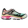 Mm6 Maison Margiela Round Tip Micro-mesh Sneakers Laminated Heel In Multi