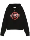 Mm6 Maison Margiela Ssense Exclusive Black 'year Of The Snake' Hoodie In Black