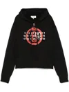 Mm6 Maison Margiela Ssense Exclusive Black 'year Of The Snake' Hoodie In Black