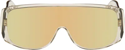 Mm6 Maison Margiela Yellow Mask Sunglasses In White
