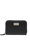 Mm6 Maison Margiela Zip-around Wallet In Black