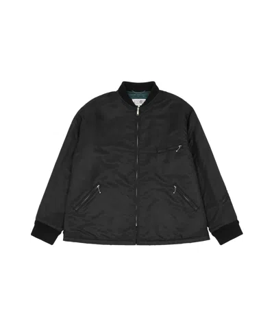 Mm6 Maison Margiela Zip Detailing Jacket In Black