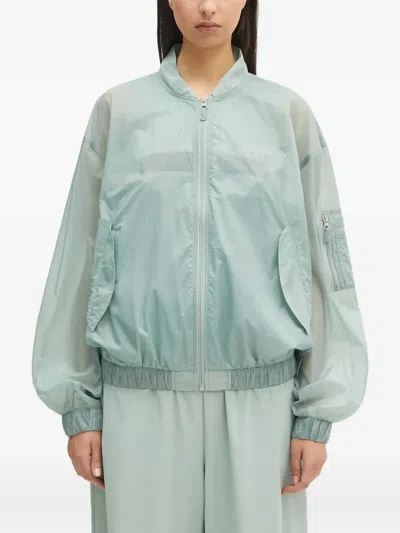 Mm6 Maison Margiela Zip-fastening Bomber Jacket In Green