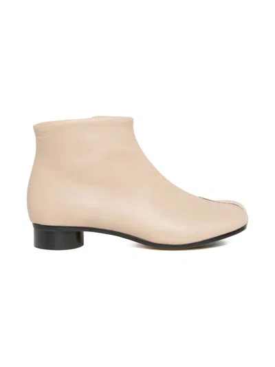Mm6 Maison Margiela Kids' Side Zipper Boots In Brown