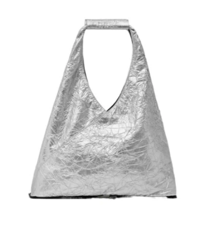 Mm6 Maison Margiela Zip Pouch Japanese Bag In Gray