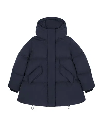 Mm6 Maison Margiela Zip-up Hooded Padded Down Jacket In Black