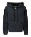 Mm6 Maison Margiela Zip-up Hoodie In Black
