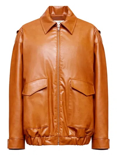 Mm6 Maison Margiela Zip-up Leather Jacket