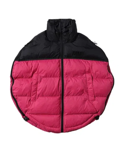 Mm6 Maison Margiela Kids'  Zip-up Padded Vest In Pink