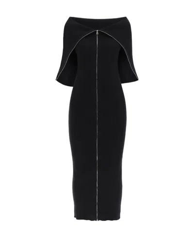 MM6 MAISON MARGIELA MM6 MAISON MARGIELA ZIP-UP KNITTED DRESS