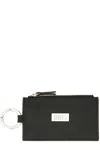 Mm6 Maison Margiela Zippered Card Holder In Black