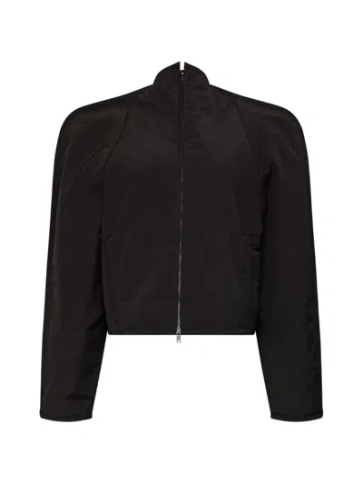 Mm6 Maison Margiela Zipped Cropped Jacket In Animal Print