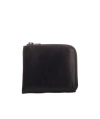 Shop Mm6 Maison Margiela Zipped Logo-embossed Purse In Black