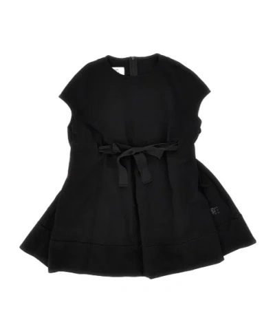 Mm6 Maison Margiela Zipper Dress In Black