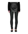 Mm6 Maison Margiela Black Dart Miniskirt In Black