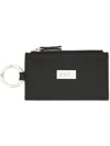 Mm6 Maison Margiela Zippered Card Holder In Black