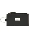 Mm6 Maison Margiela Zippered Card Holder In Black