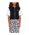 Mm6 Maison Margiela Logo-print Hooded Vest In Black