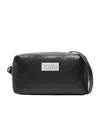 Mm6 Maison Margiela Black Numeric Long Crossbody Bag In Black
