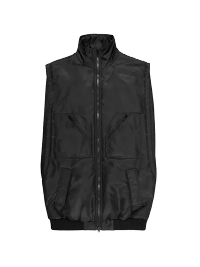 Mm6 Maison Margiela Zip-up Gilet In Black