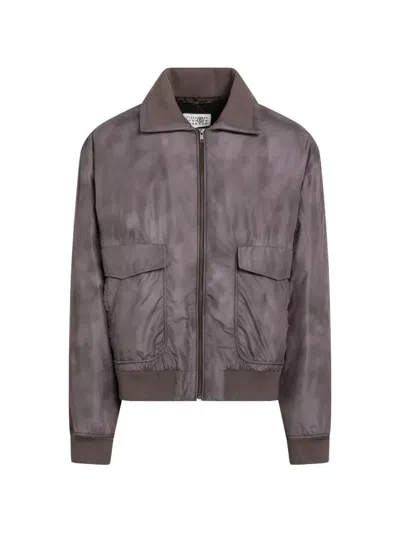 Mm6 Maison Margiela Straight Jacket Front Back Two Pockets In Gray