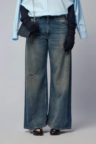 Mm6 Margiela 5 Pockets Pants In Blue