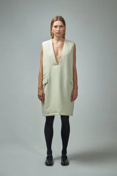 Mm6 Margiela Midi Dress In Green