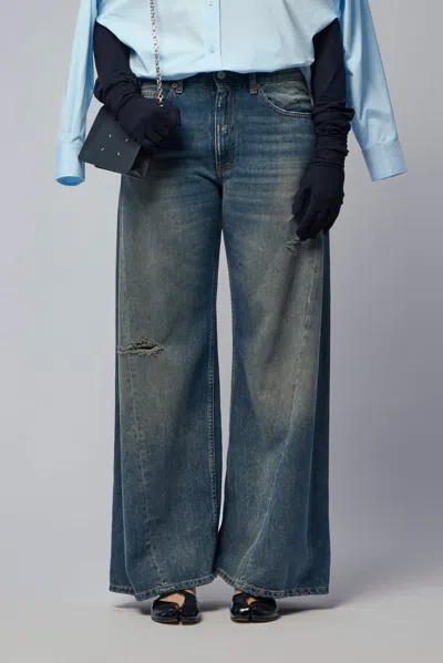 Mm6 Margiela Pants 5 Pockets In Blue