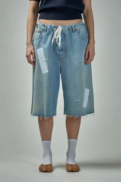 Mm6 Margiela Shorts In Blue
