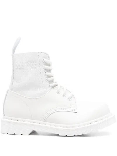 Mm6 X Dr. Martens Leather Boots