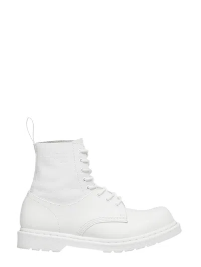 Mm6 X Dr. Martens Leather Motorcycle Boots
