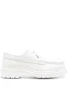Mm6 X Dr.martens Leather Loafers In White
