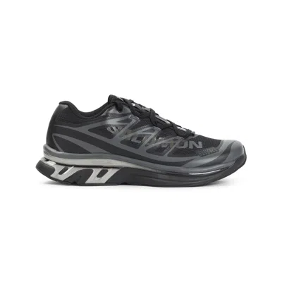 Mm6 X Salomon Black And Asphalt Grey Xt Polyester Sneakers
