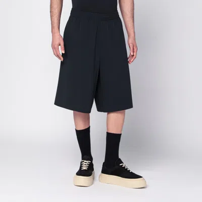 Mm6 X Salomon Black Nylon Short With Logo