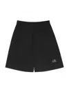 Mm6 X Salomon Black Sports Bermuda Shorts In Black
