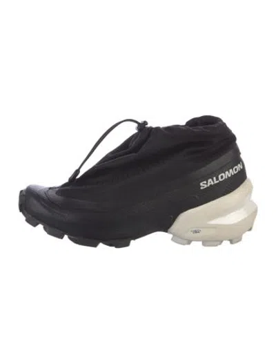 Pre-owned Mm6 X Salomon Cross Low Drawstring Athletic Sneakers In Black