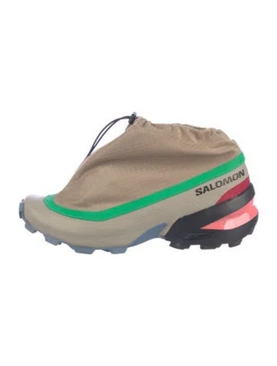 Pre-owned Mm6 X Salomon Cross Low Drawstring Athletic Sneakers In Blue/neutrals