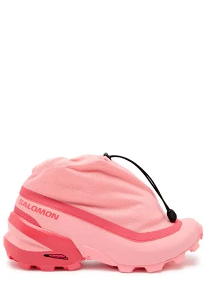 Mm6 X Salomon Cross Low Panelled Layered Sneakers In Pink