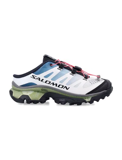 Mm6 X Salomon Hybrid Sneaker Flat Slip-on With Quicklace In Vanilla Ice/gibraltar Sea/sweet Pea