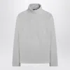 Mm6 X Salomon Light Gray Turtleneck Fleece In Gray